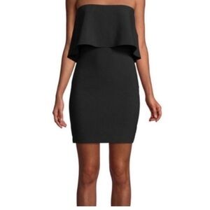 Likely black strapless dress